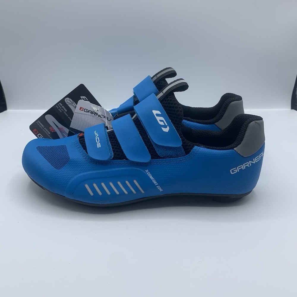 Louis Garneau Jade XZ Womens Road Bike Shoes EU 37 US 6.5 Blue 3 Bolt
